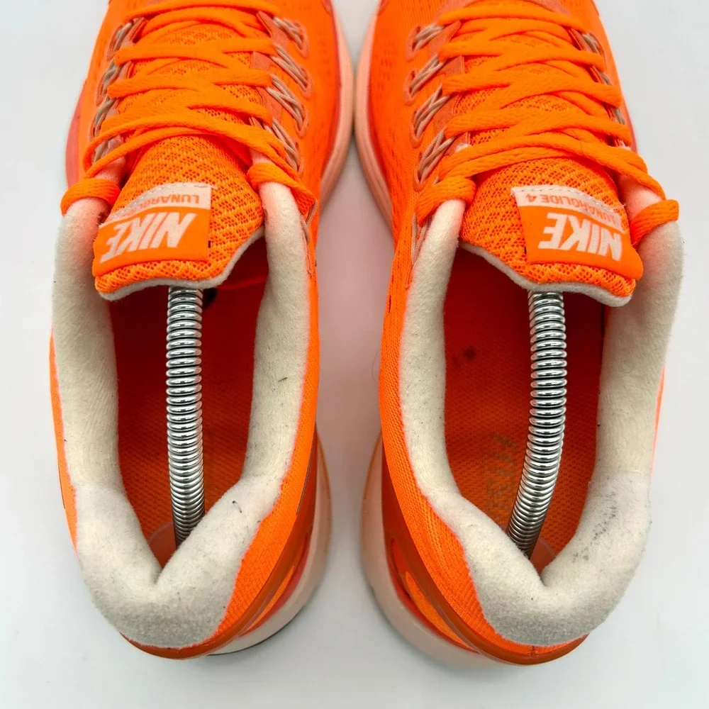 Nike LunarGlide 4 Men's Running‎ Shoes 10 Orange Athletic Sneakers 524977-808